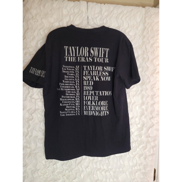 Taylor Swift Eras Tour Concert Tee Tshirt S Black Music Swiftie Swifty - Picture 4 of 4